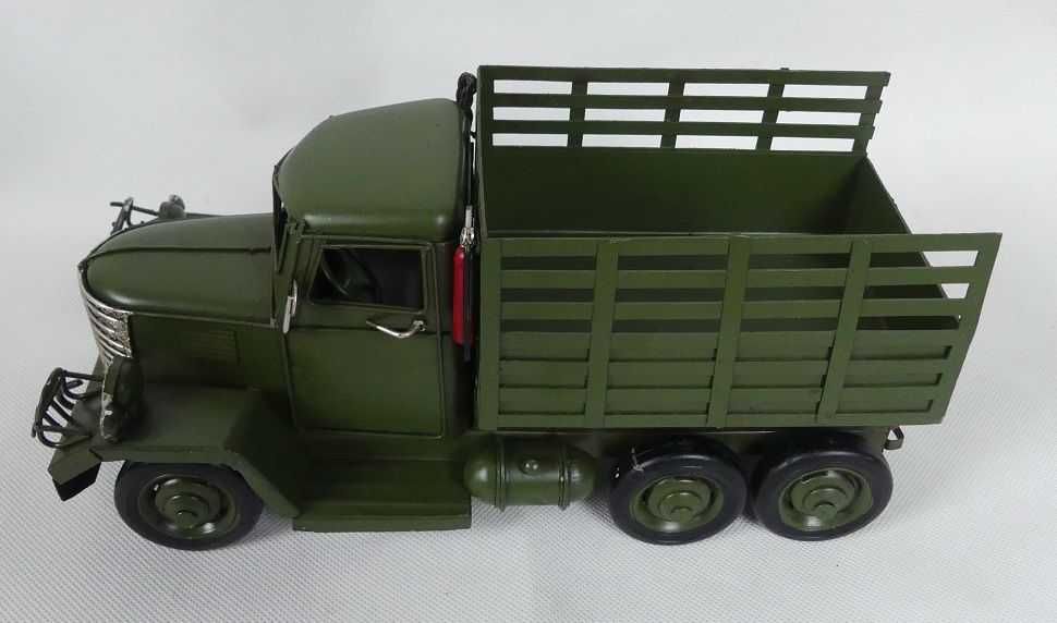 Metalowa WOJSKOWA ciężarówka pojazd AUTO 26 cm
