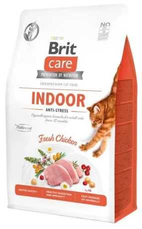 Сухой корм для котов живущих в помещении Brit Care Cat Indoor 2кг