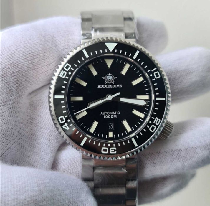 Чоловічий годинник Addiesdive Automatic 46мм 1000м Sapphire Diver's Bl