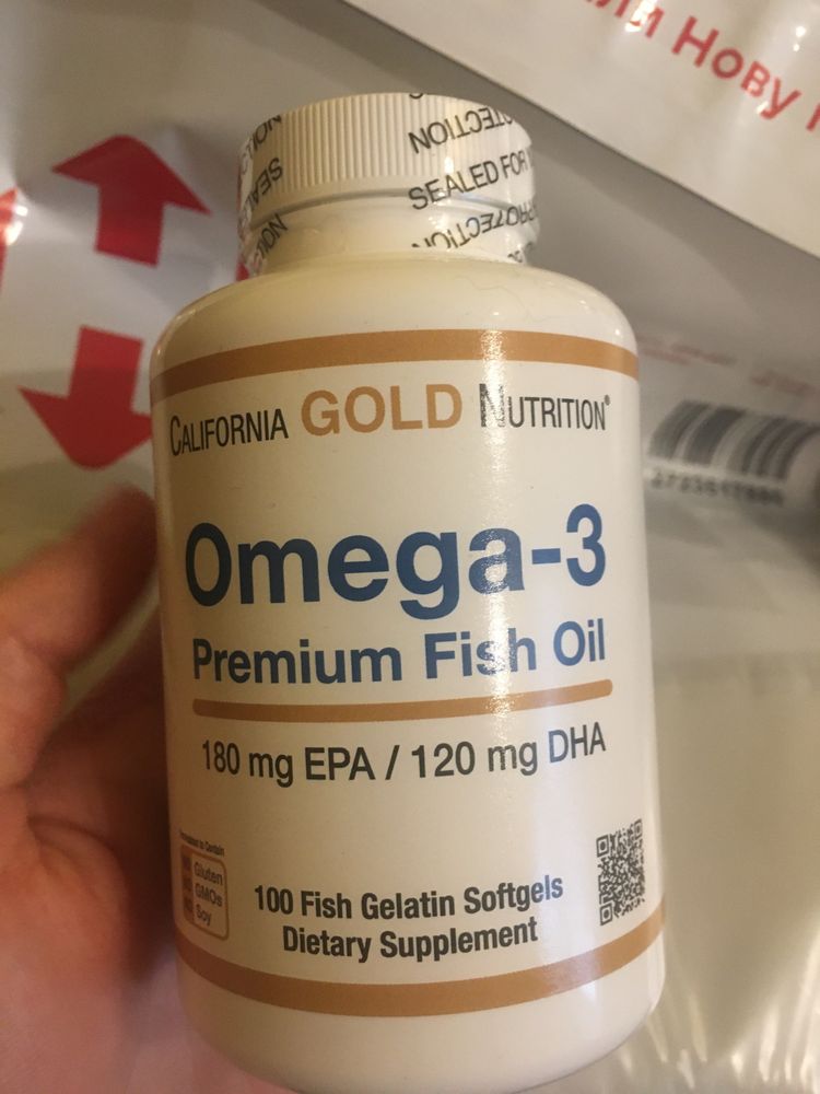 Омега 3 рыбий жир california gold omega 3 premium fish oil
