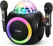 Karaoke mikrofon głośnik LED kula disco Bluetooth przenośny głośnik