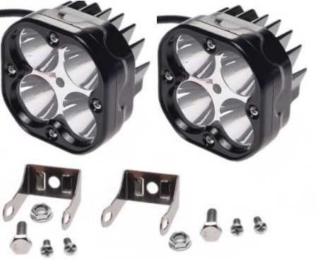 Halogeny LED Quad JEEP Motocyklowe 2x125W MOCNE!