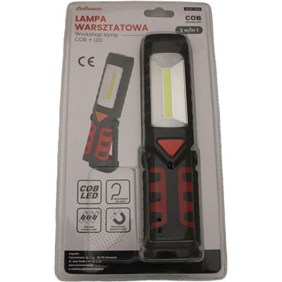 Lampa Warsztatowa 3W Cob 200Lm + 60Lm Led