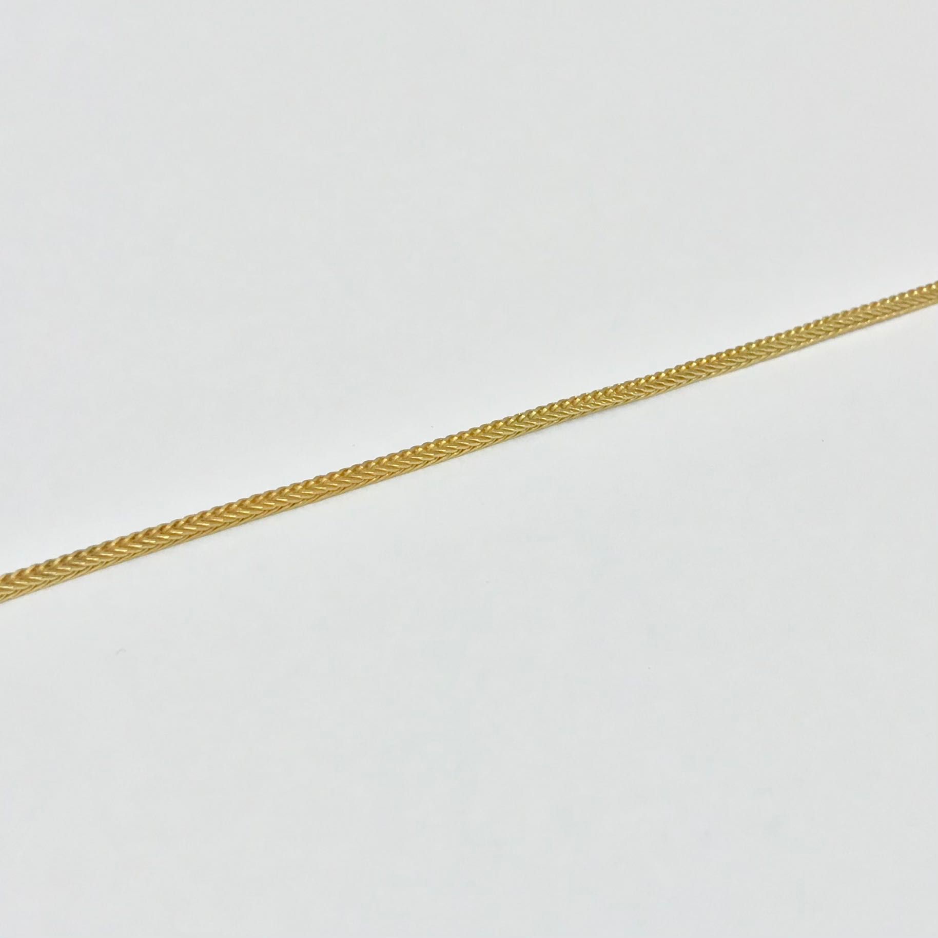 Złoty ŁAŃCUSZEK naszyjnik 18K cudny LISI OGON 70cm