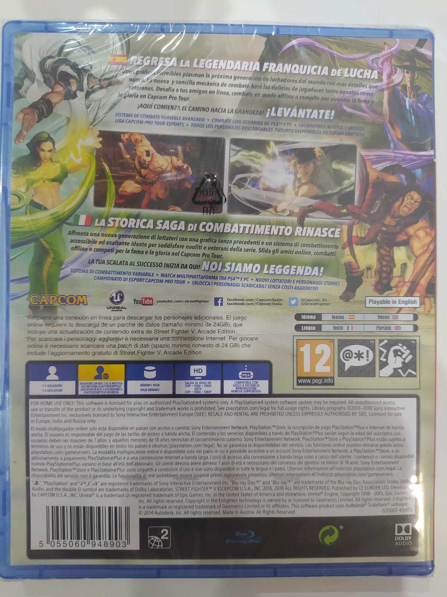 NOWA Street Fighter V 5 PS4