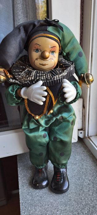 Кукла Пьера -Арлекин интерьерная