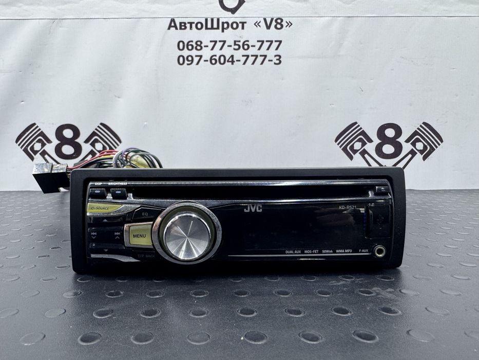 Радіо магнітола JVC KD-521 USB AUX CD MP3