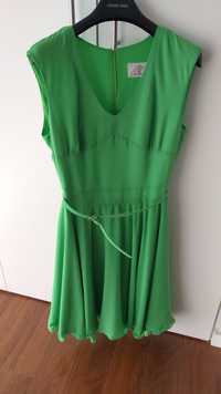 Vestido verde festivo, muito elegante, muito pouco uso