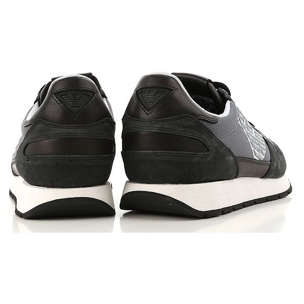 EMPORIO ARMANI markowe włoskie sneakersy NERO NEW