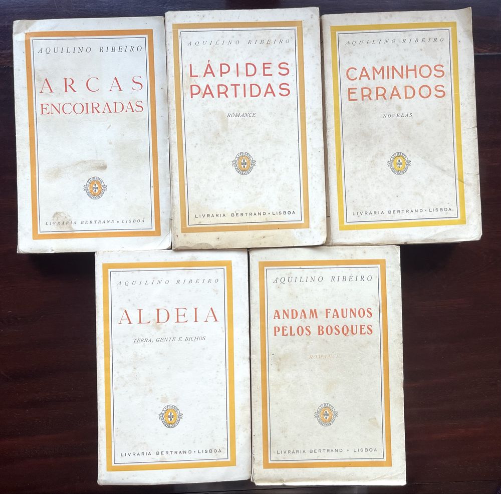 Aquilino Ribeiro - Edições Bertrand (5 Volumes)