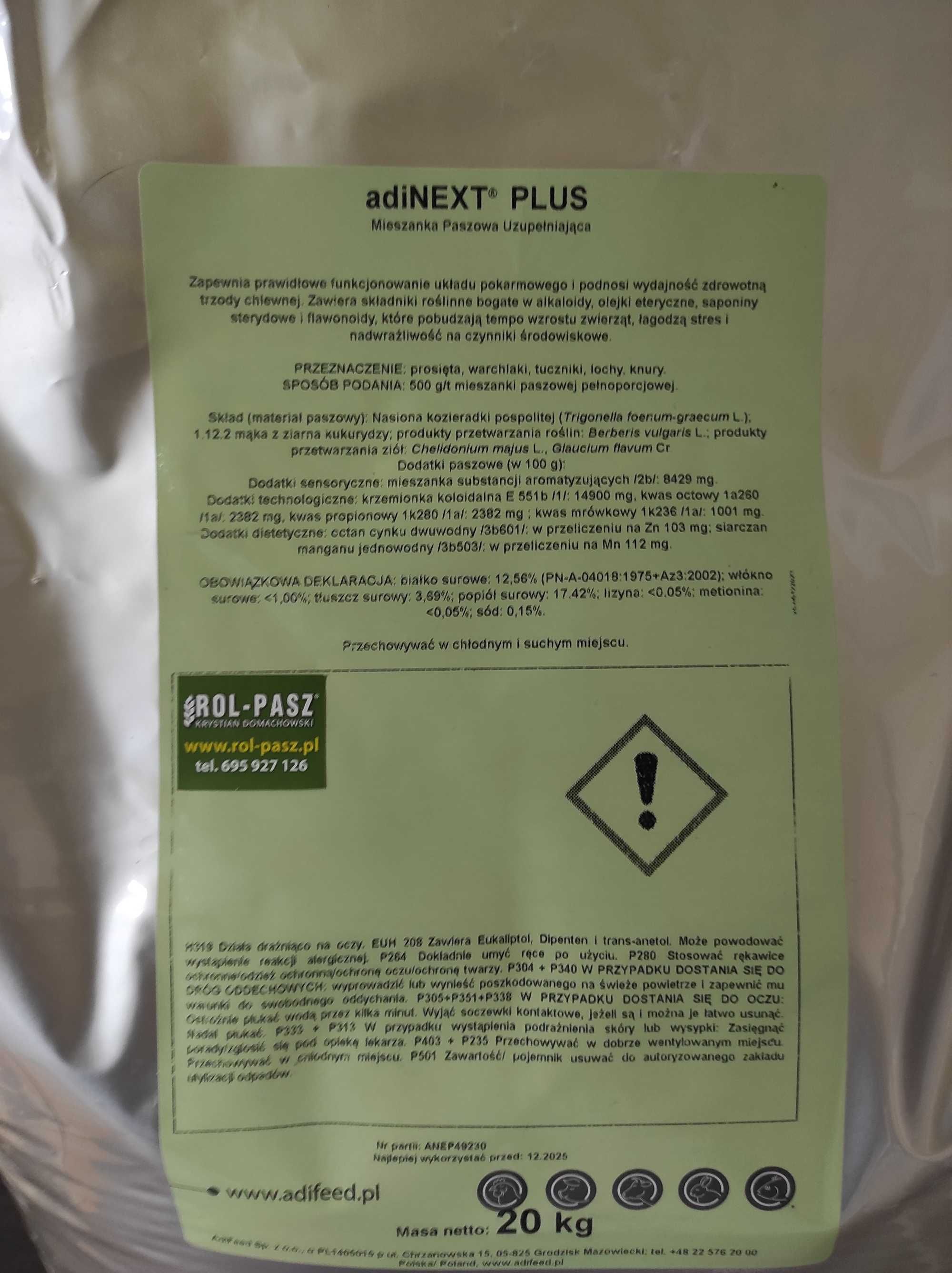 adiNEXT PLUS Zdrowe jelita trzoda chlewna świnie prosiaki lochy