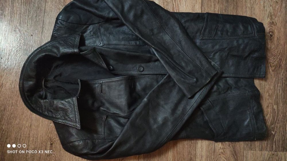 Пиджак, куртка кожаная мужская КОЖА  НАТУРАЛЬНАЯ