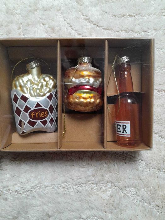 Nowe szklane bombki choinkowe Świąteczne Wyprzedaż !! Szybka Wysyłka