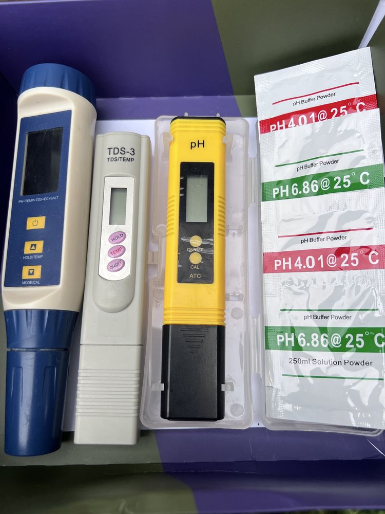 Набор TDS, pH, PH+TEMP+TDS+es+salt
