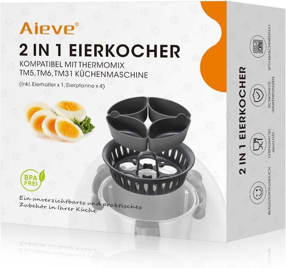 Aieve Urządzenie uchwyt do gotowania jajek Wkładka Thermomix TM5 / 6