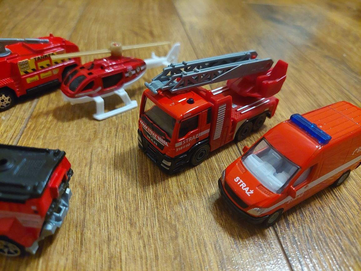 5 pojazdów strażackich na prezent