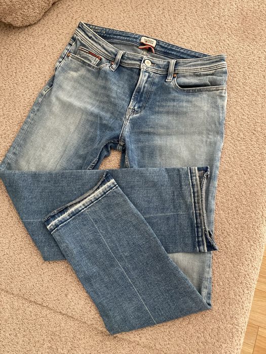 Spodnie jeansowe dzinsowe jeansy dzinsy Hilfiger 30/32 proste bawelna