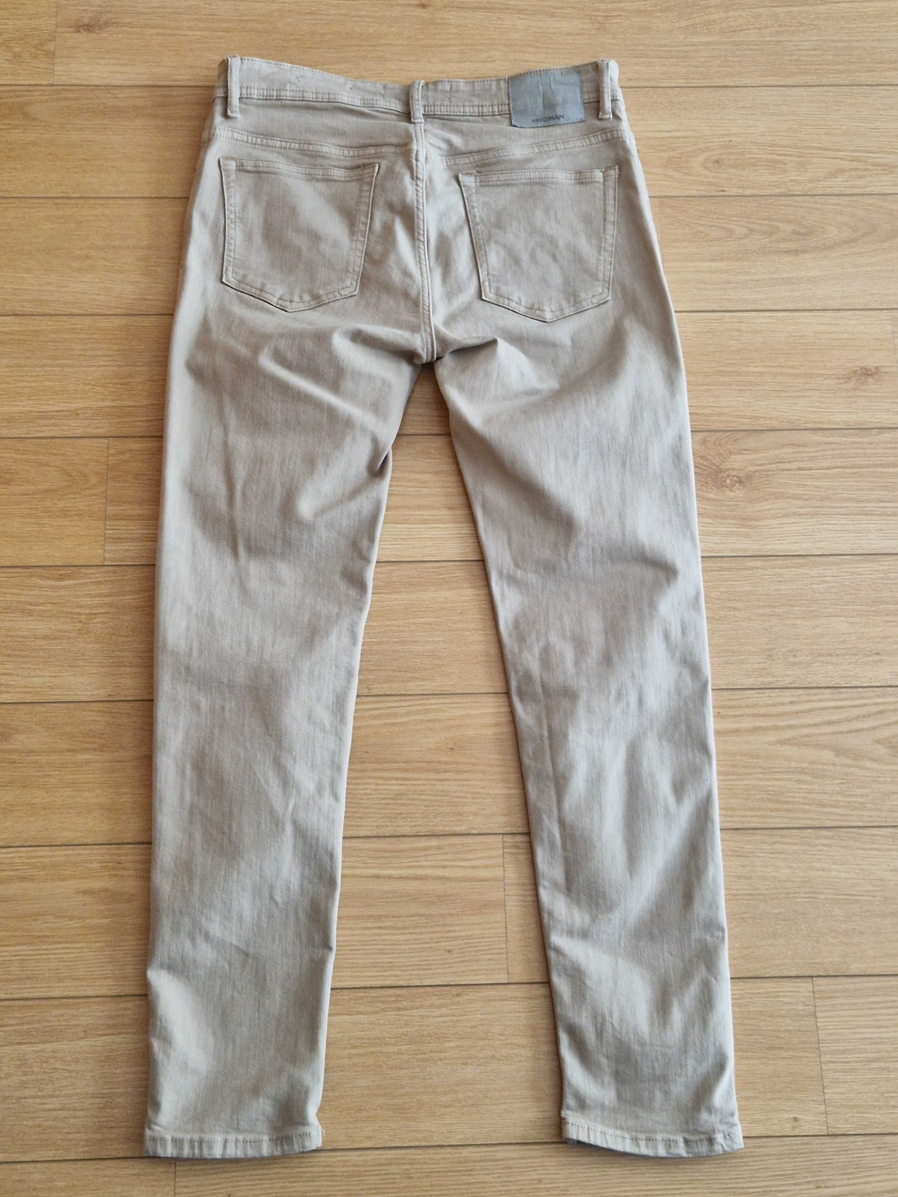 Calças Mango Bege + Verde Skinny Fit (Tamanho EUR42 + EUR44)
