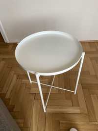 Stolik z tacą, biały, 45x53 cm