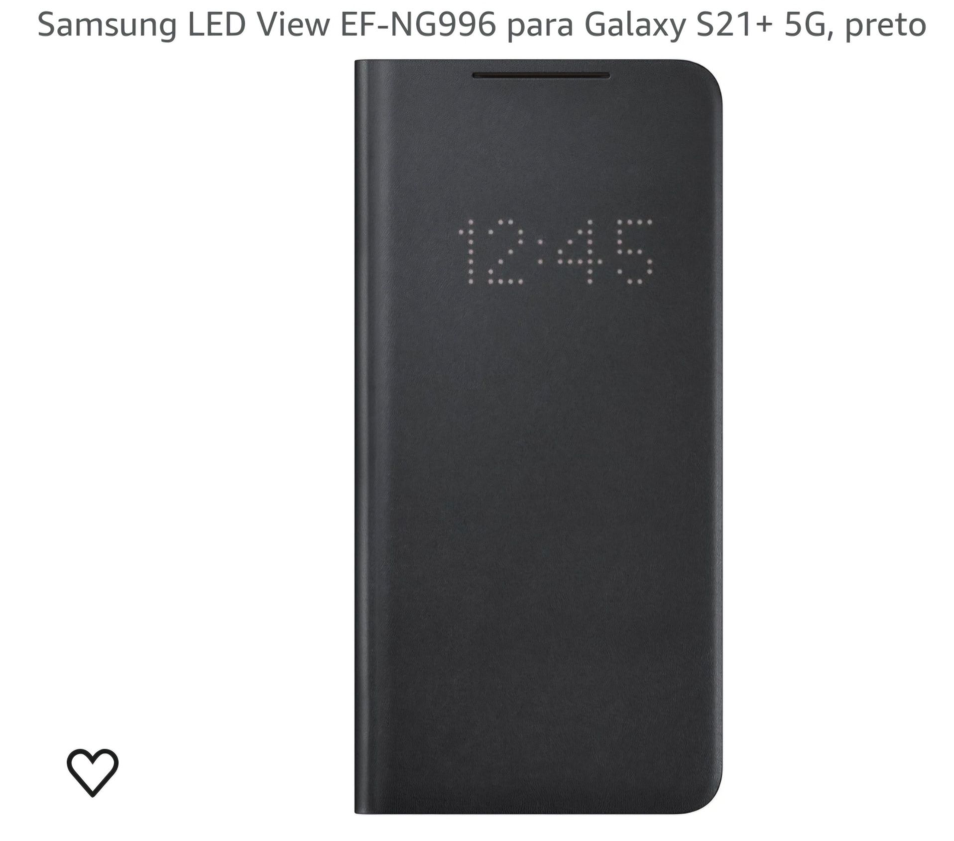 Capa Samsung S21 + (capa original led)