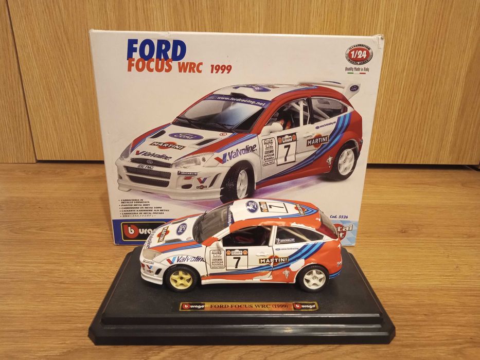 Model kolekcjonerski Bburago Ford Focus WRC 1/24 + pudełko!