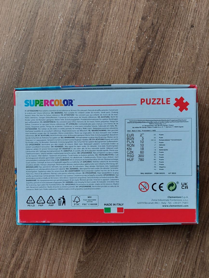 Puzzle 30 el dla dziecka 3+ super bohaterowie marvel