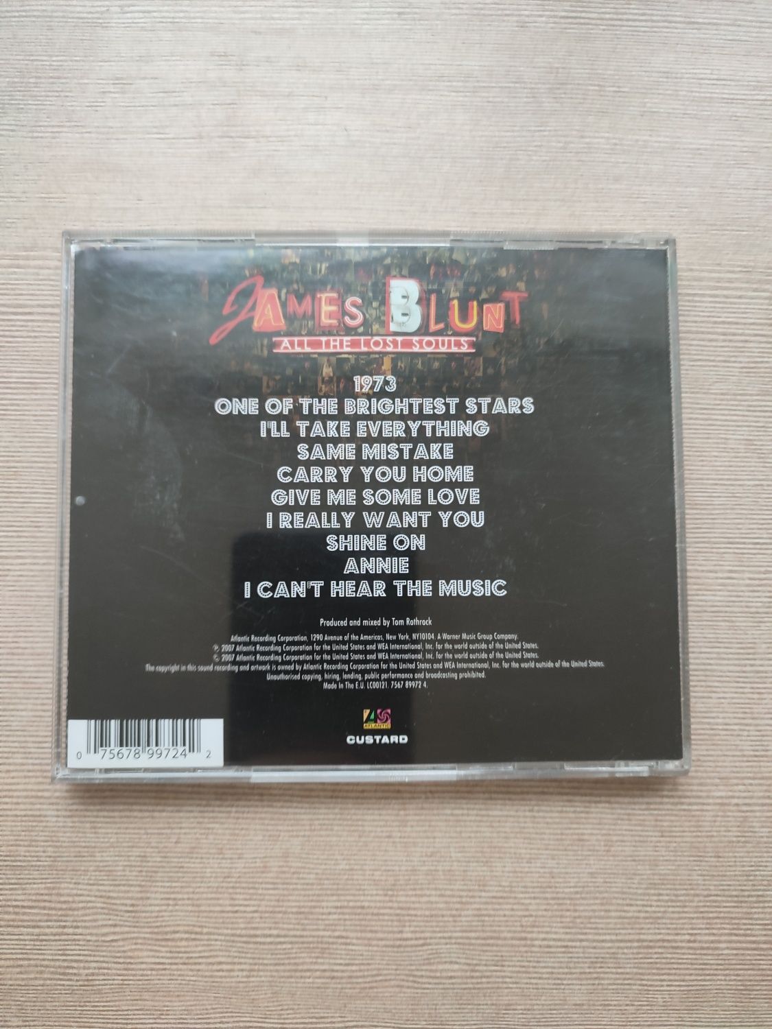 Фірмовий CD диск James Blunt - All The Lost Souls
