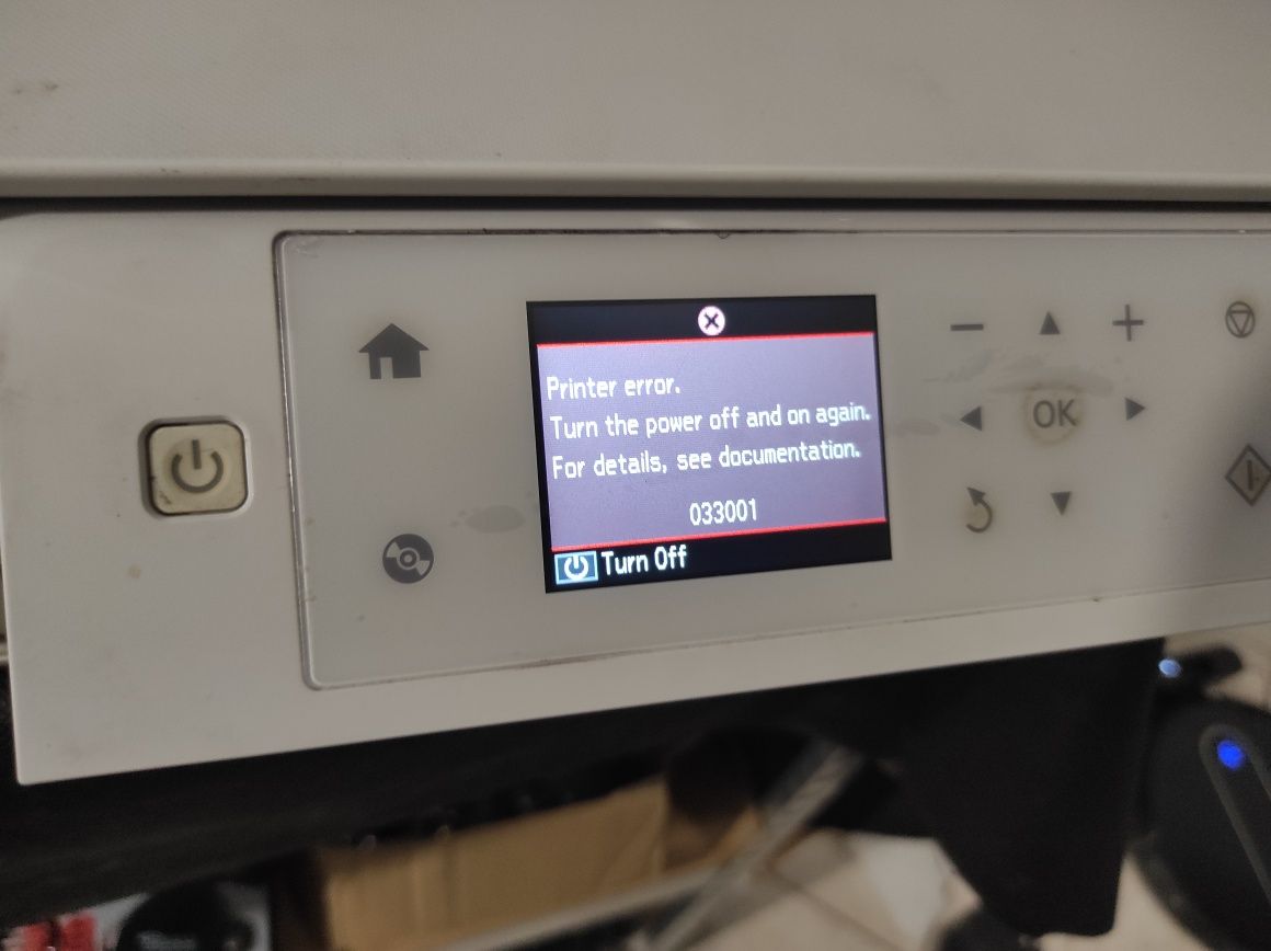 Drukarki Epson uszkodzone.