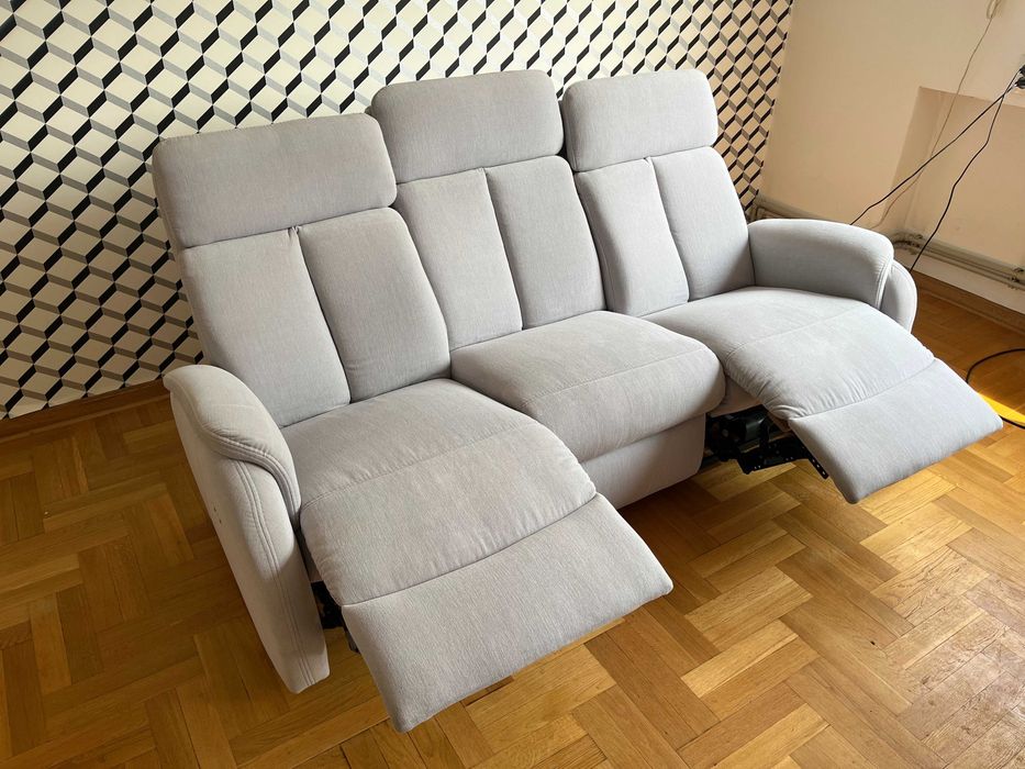 Nowa Sofa + 2 fotele SWARZĘDZ - Aqua Clean - funkcja relax