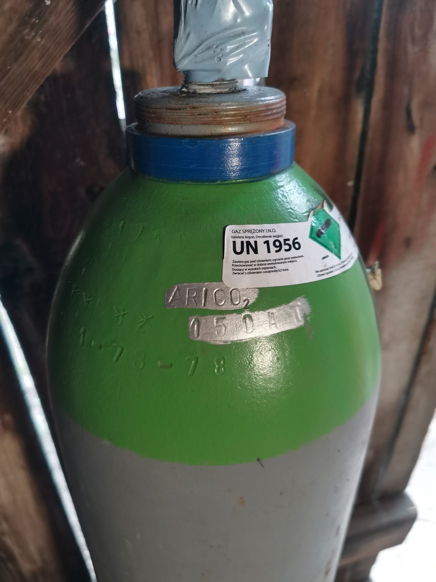 Butla Mix 40l 150 bar, mieszanka Argon+co2 pełna