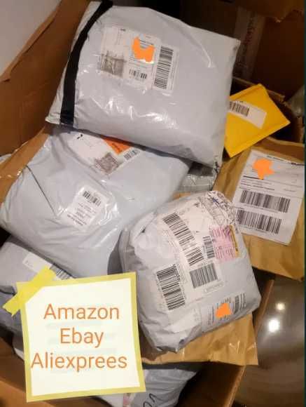 7 szt. Nieodebrane paczki kurierskie Amazon eBay paleta mix zwroty