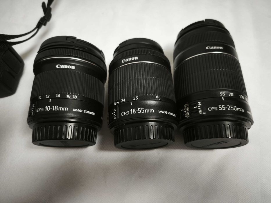 CANON EOS 700D + 3 Lentes + Acessórios