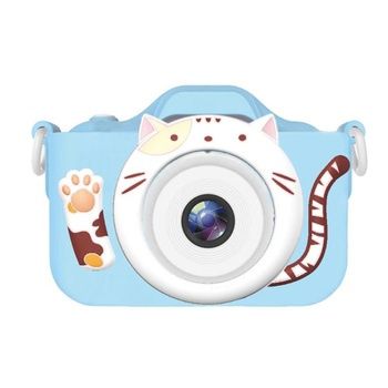 Aparat fotograficzny, kamera dla dzieci C10 Cat niebieski