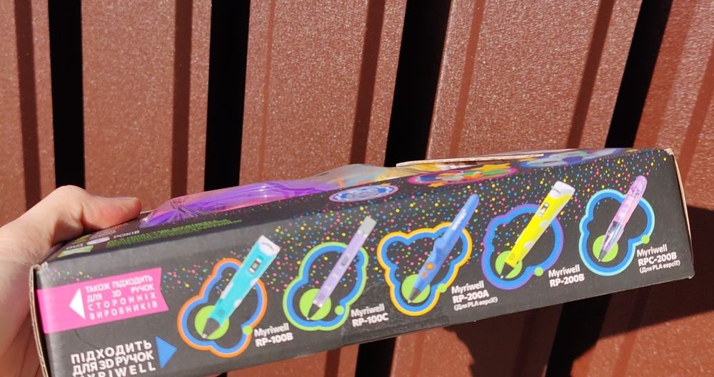 Набір пластику PLA для 3D pen Myriwell набор пластик ПЛА 3д ручки 100м