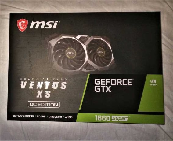 Видеокарта GeForce MSI GTX 1660 SUPER VENTUS 6G Новая Гарантия