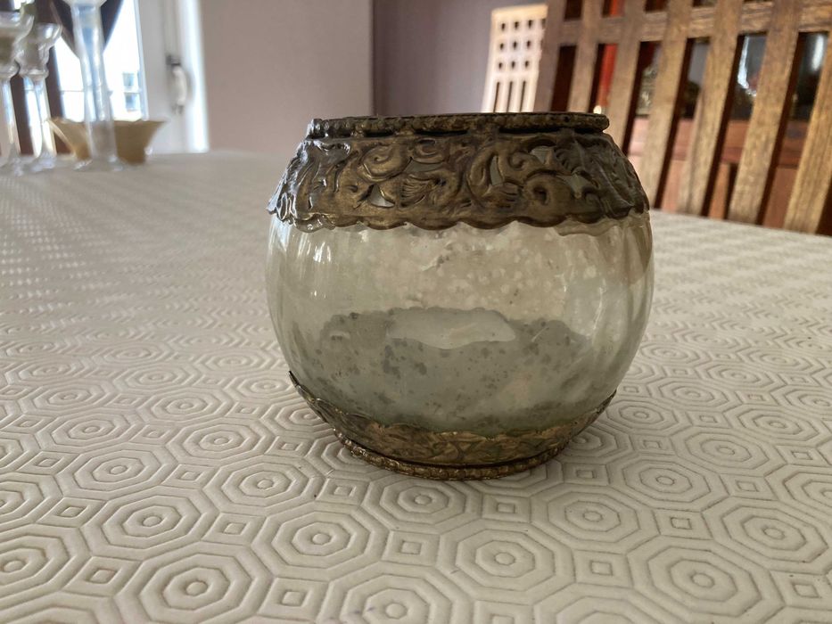 Jarra em Cristal e Castiçais e lanternas para velas