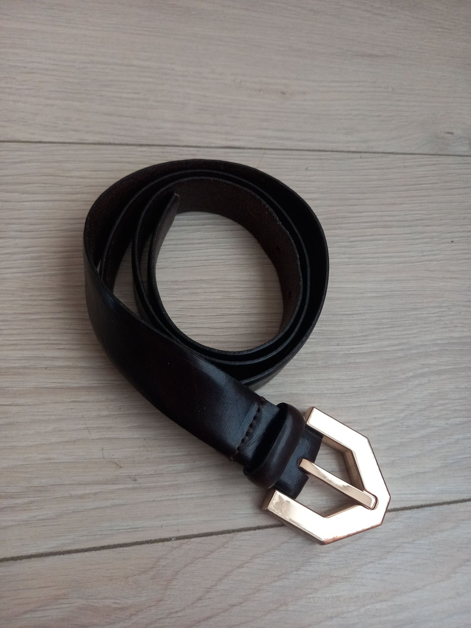 Пояс Massimo Dutti шкіряний коричневый