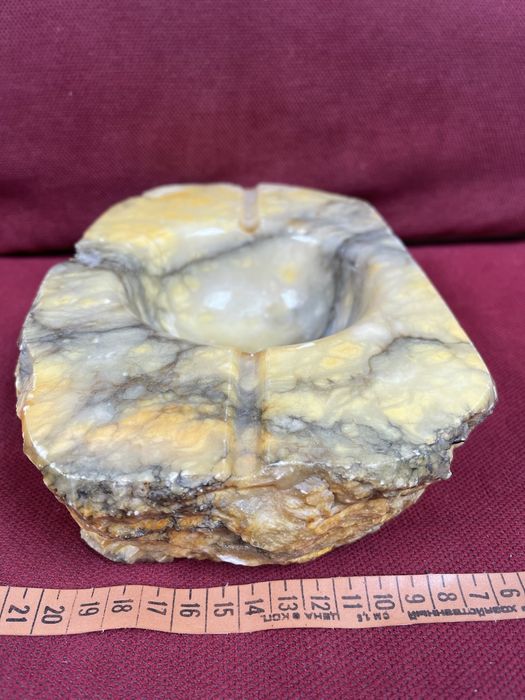 Stara Marmurowa Duża Patera Popielniczna