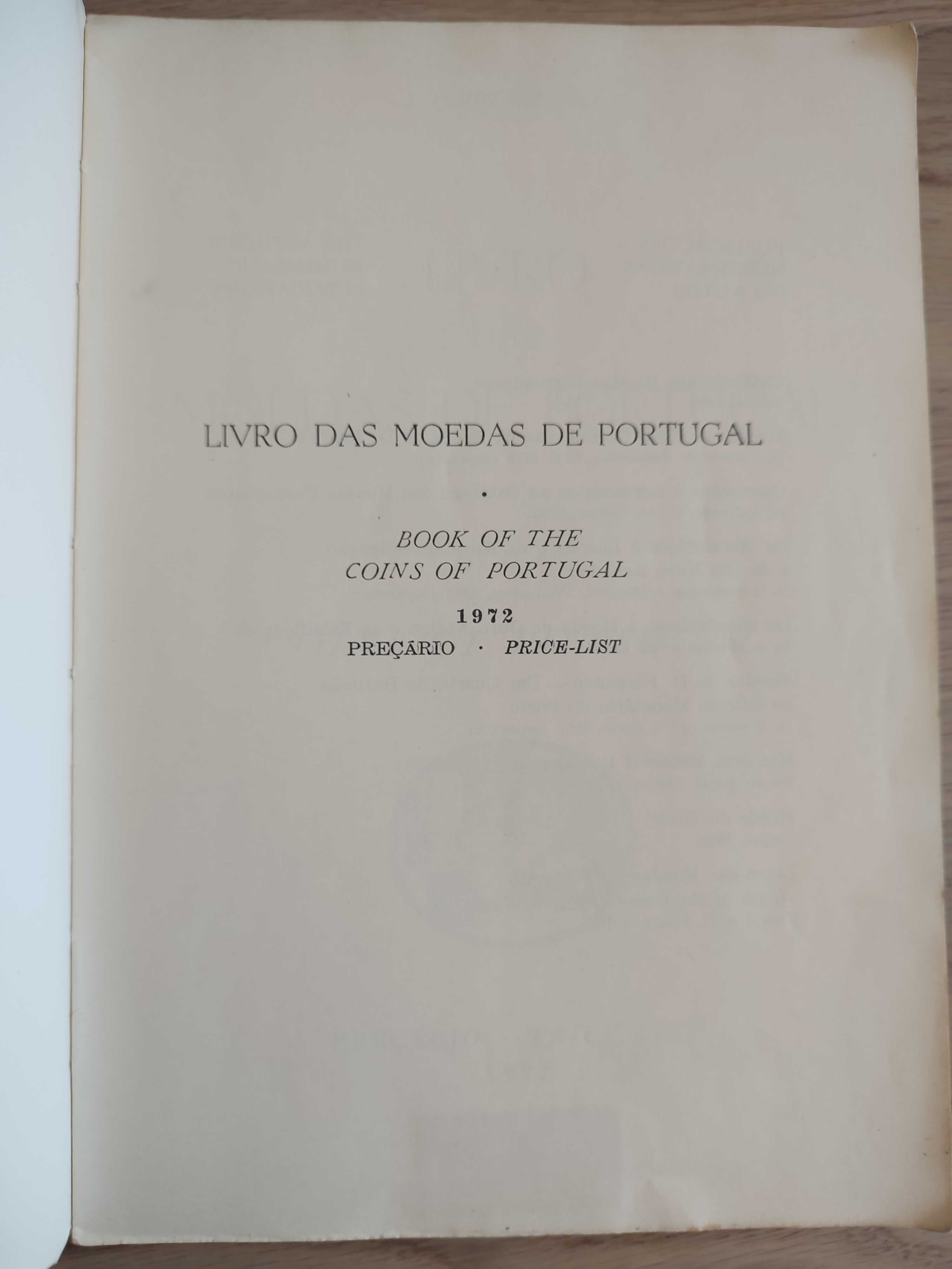 Livro das Moedas de Portugal - Preçário