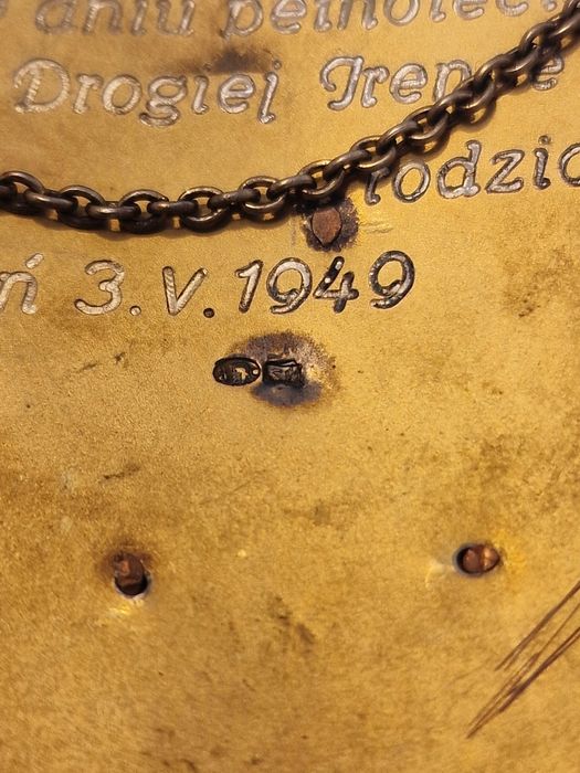 Ryngraf srebro Matka Boska Częstochowska.