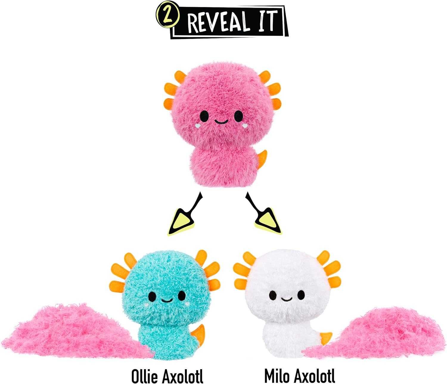 Fluffie Stuffiez Axolotl Feature Plush Пухнастий Аксолотль улюбленець