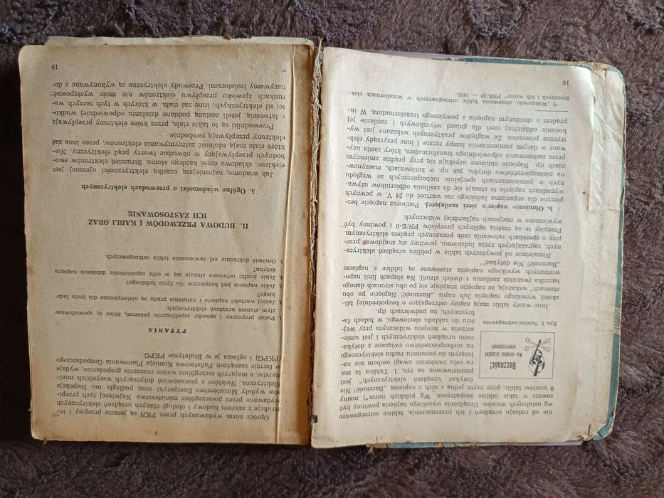 Instalacje elektryczne - Edward Kobosko, rok 1954, książka