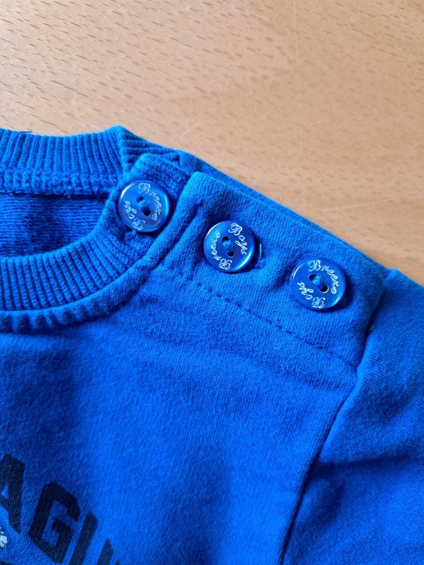 Bluza Breeze boys 80-86 niebieska bawełna piesek