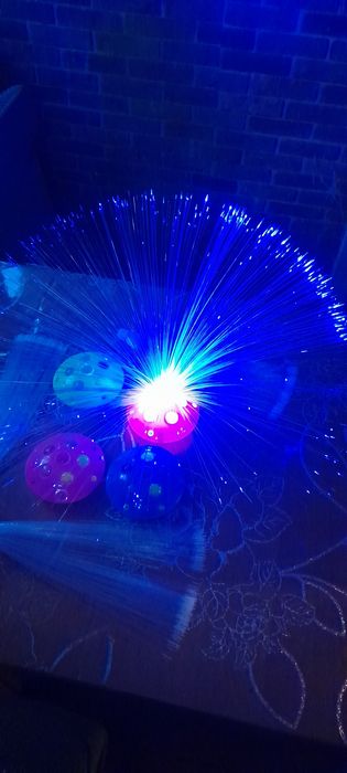 Цветной светодиодный оптоволоконный светильник, ночник