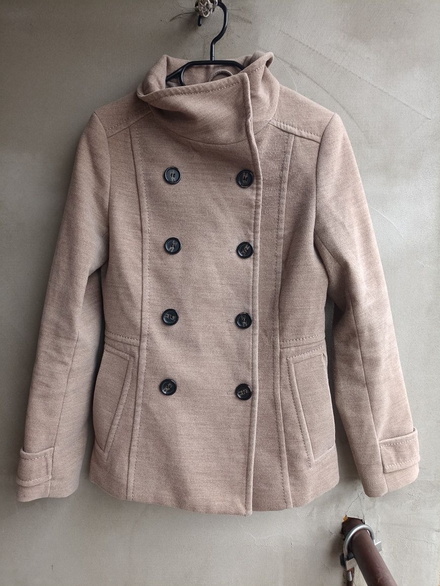 Płaszcz bosmanka h&M beżowy