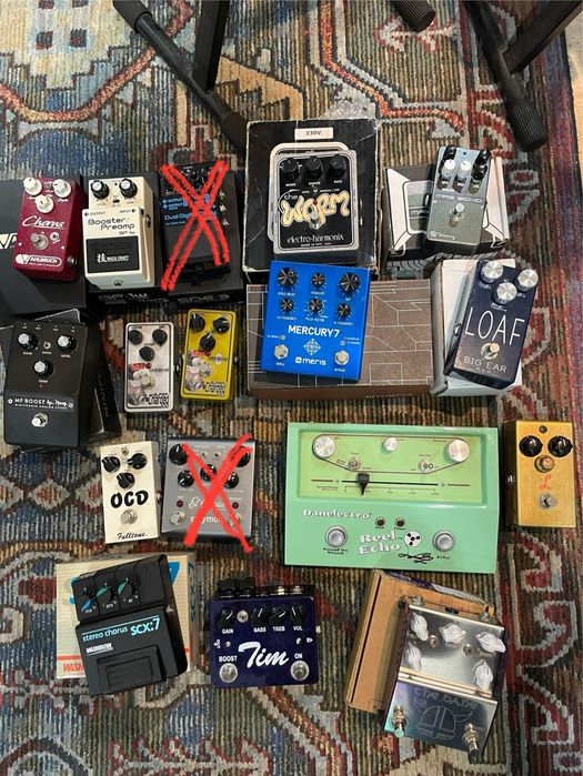 Pedais de efeitos para guitarra