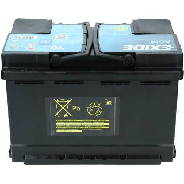 Akumulator Exide EK700 12V 70Ah 760A L3 AGM Start&Stop  Radom