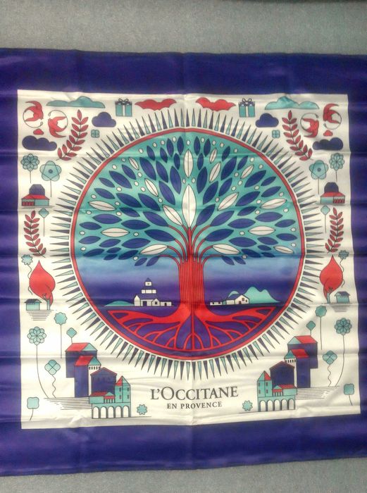 Платок l'Occitane + косметичка и/или пакет. Косметичка. Пакет Локситан