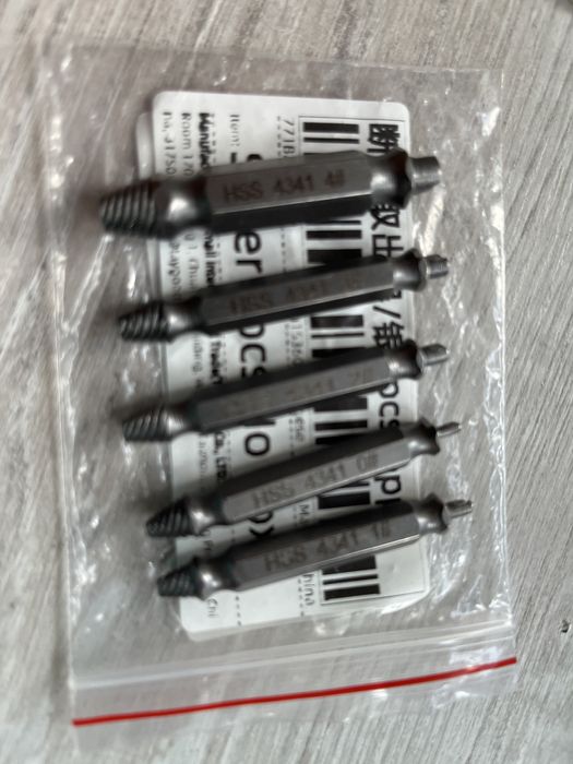 Набір екстракторів для зламаних гвинтів ( 10шт різних)