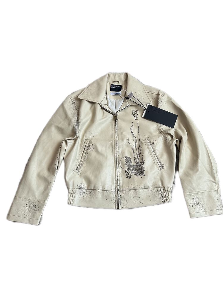 Leather Jacket ERD 24SS White